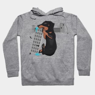 Attack of the Enormous Dachshund!!! Hoodie